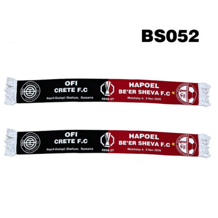 2026-27 UEFA Europa League Matchday 4 Hapoel Be'er Sheva FC VS OFI Crete FC Scarf BS052